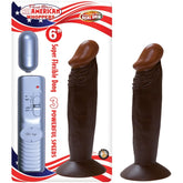 6 VIBRATING DONG WITH BULLET-BROWN